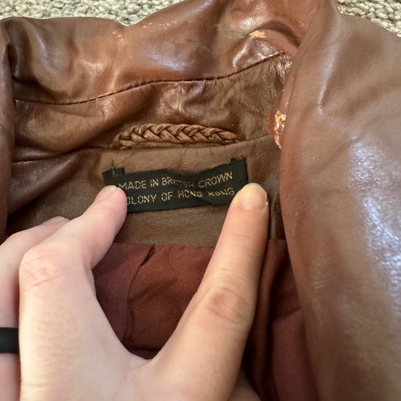 Richman Brothers Men’s Vintage Leather Jacket - Picture 2 of 5